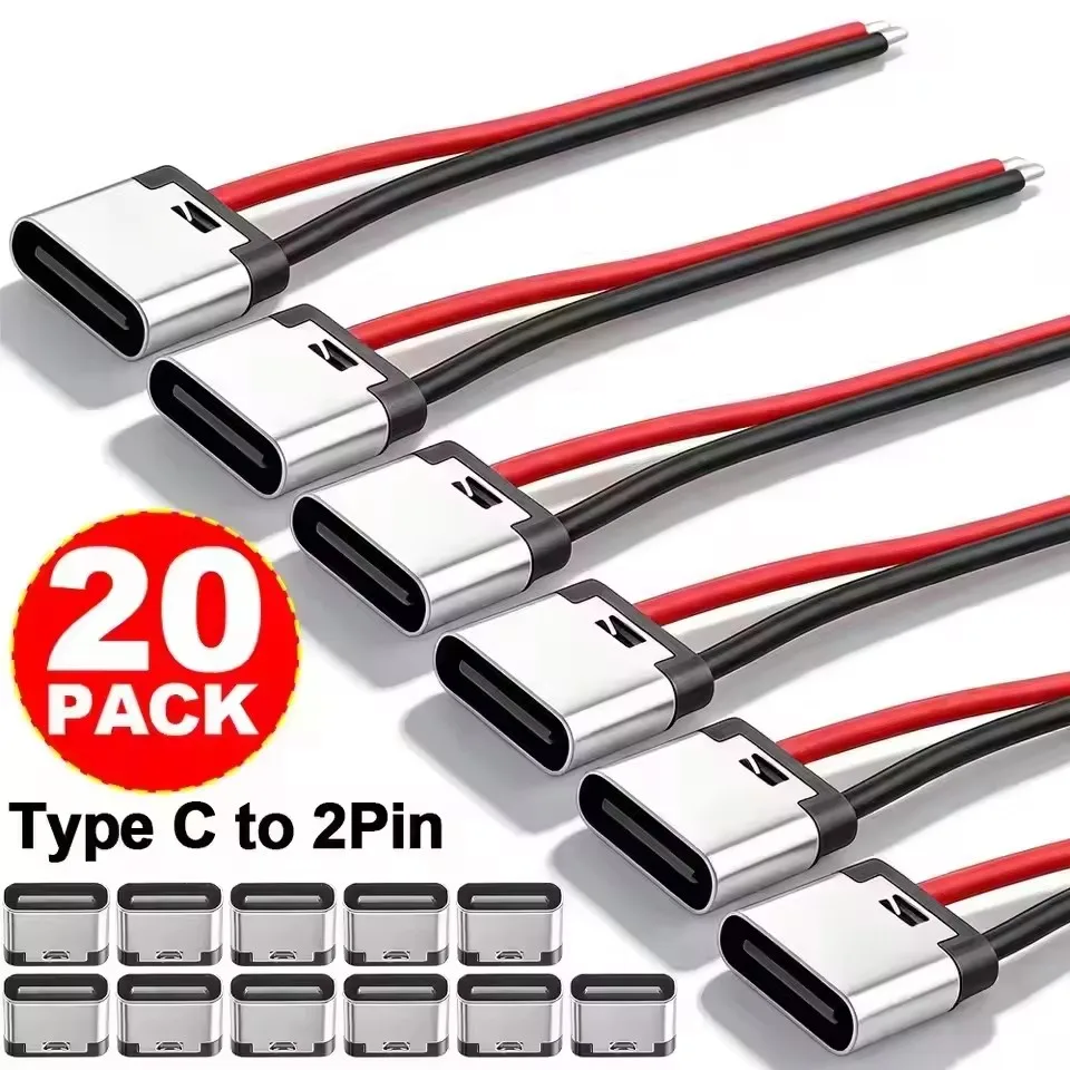 Type 2 Charger - 5-20 pièces, câble de rallonge USB-C