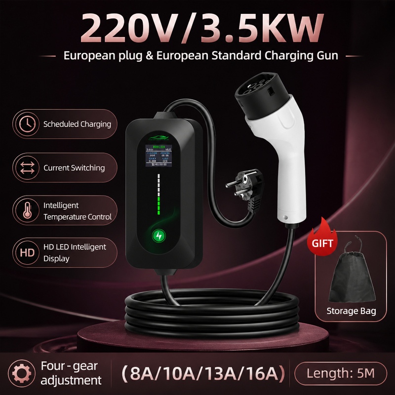 Portable Ev Charger - Chargeur de véhicule électrique ROMADA 3,5