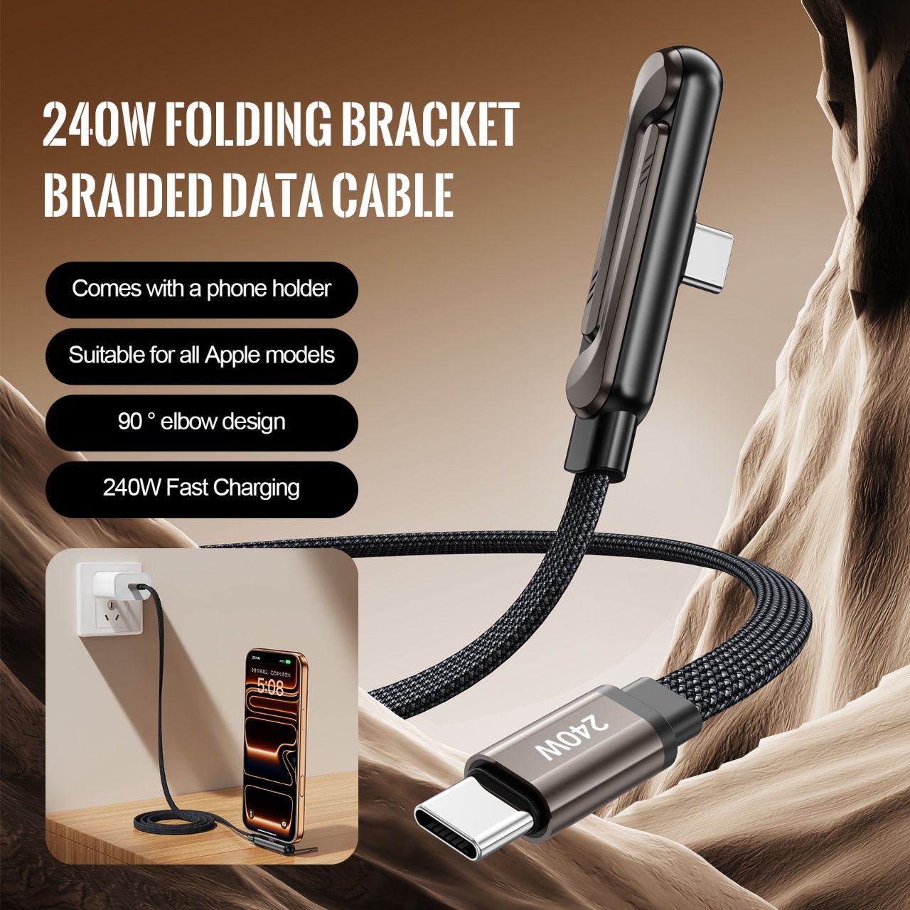 Câble de charge rapide PD 240W - Ev Charger avis et prix