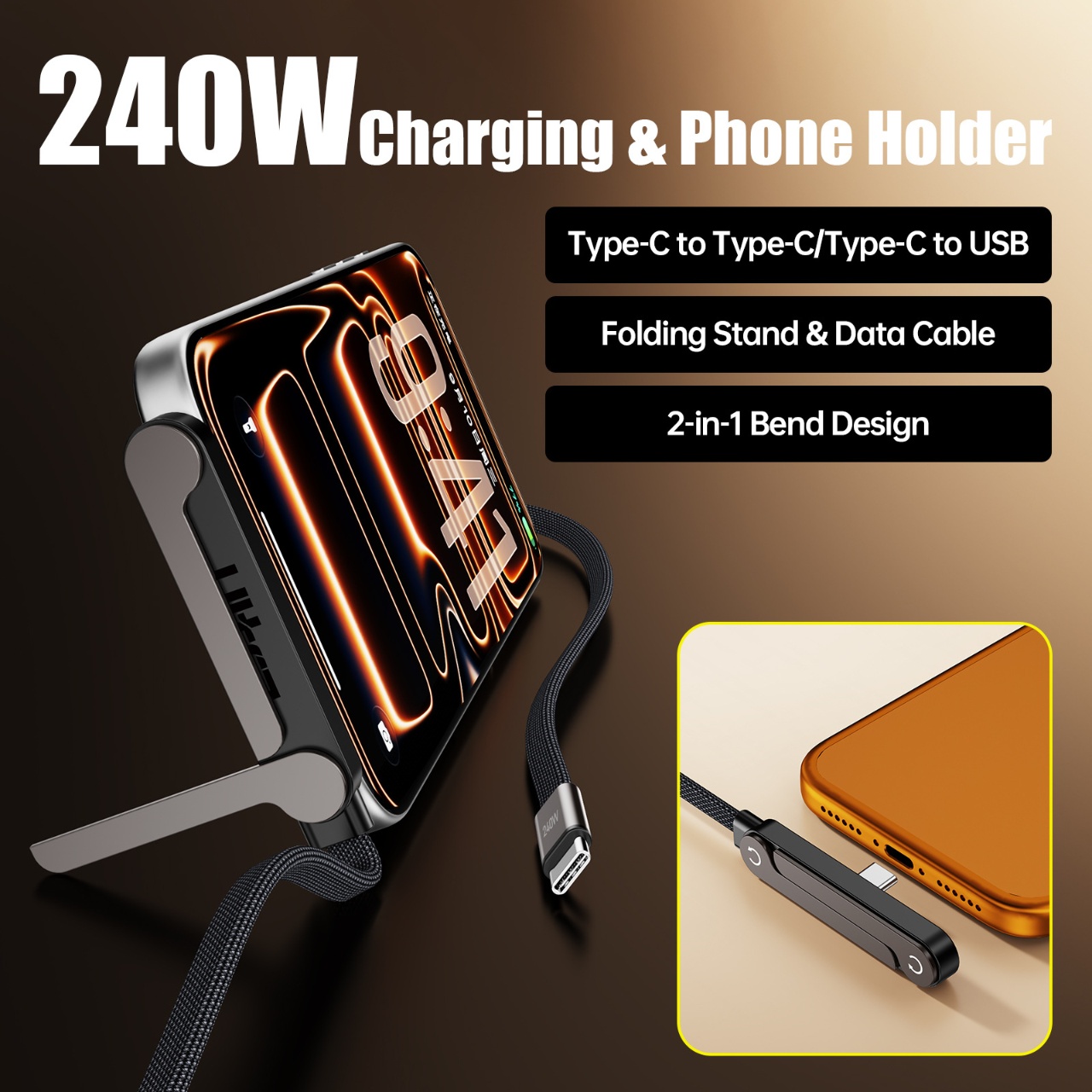 Câble de charge rapide PD 240W - Ev Charger avis et prix