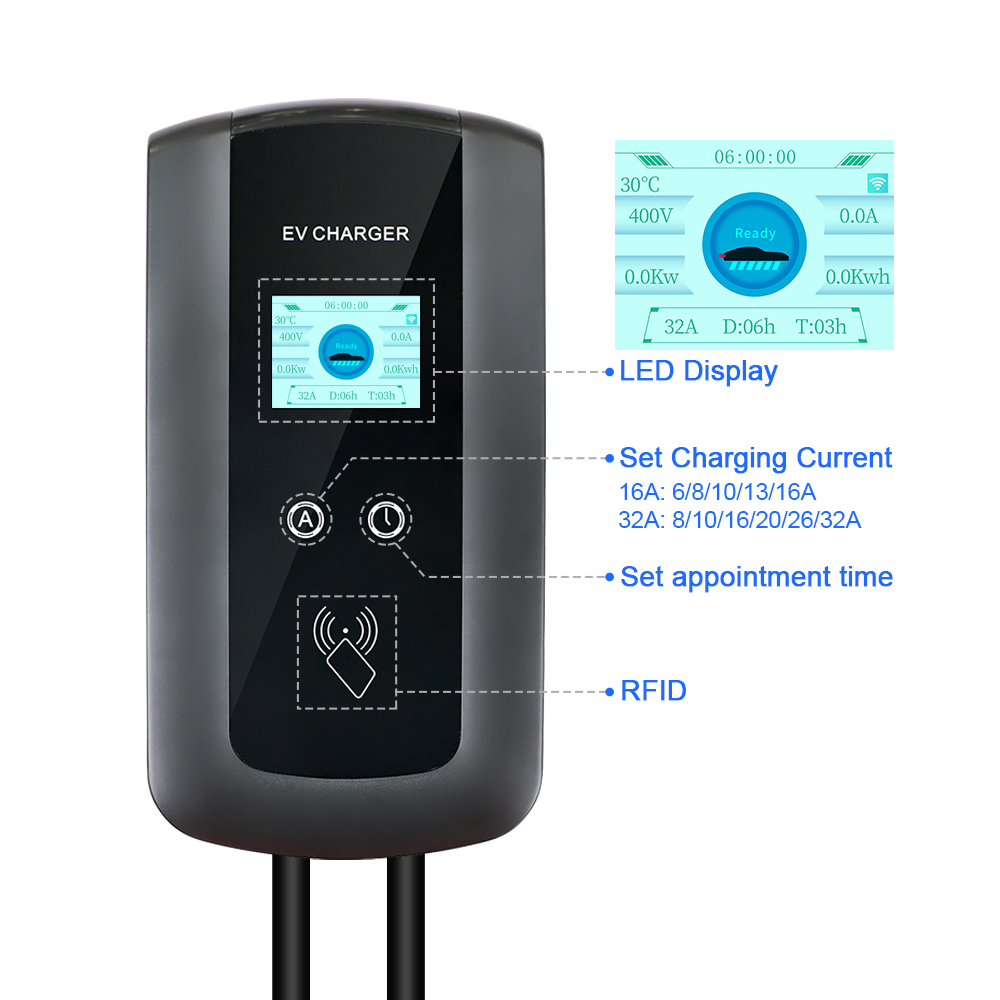 Kolanky 32A 7.2/22KW EV Statio - Wallbox Ev avis et prix